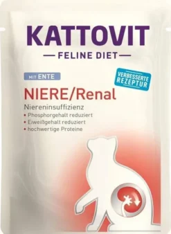 Kattovit Feline Diet Niere/Renal z kaczką (Ente) Mokra Karma dla kota op. 85g Pakiet 24szt.