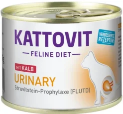 Kattovit Feline Diet Urinary z cielęciną (Kalb) Mokra Karma dla kota op. 185g Pakiet 6szt.