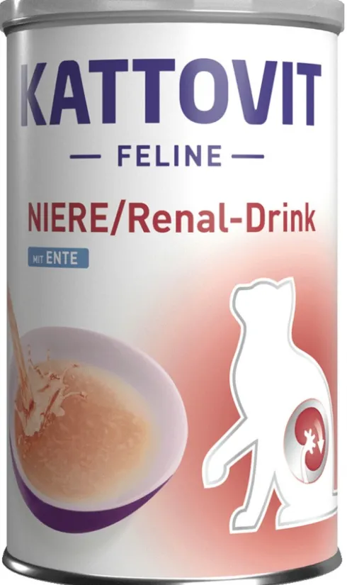 Kattovit Feline Niere/Renal-Drink Kaczka Mokra Karma dla kota poj. 135ml Pakiet 6szt.