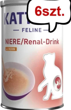 Kattovit Feline Niere/Renal-Drink Kurczak Mokra Karma dla kota poj. 135ml Pakiet 6szt.