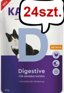 Kattovit Vital Care Digestive z kurczakiem (Huhn) Mokra Karma dla kota op. 85g Pakiet 24szt.