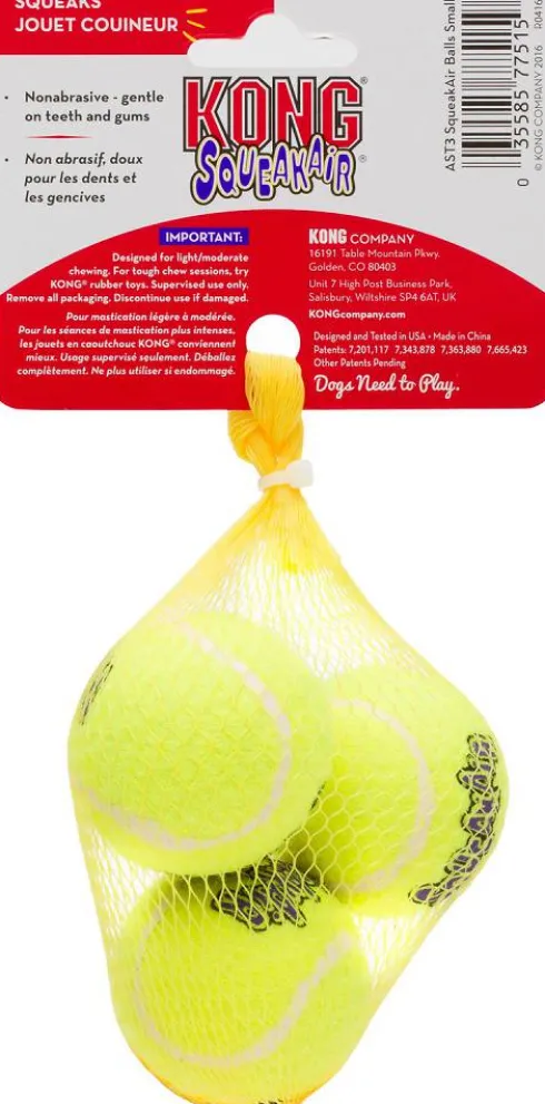 Kong Piłka Squeakair Ball dla psa rozm. M op. 3szt. nr kat. AST2E