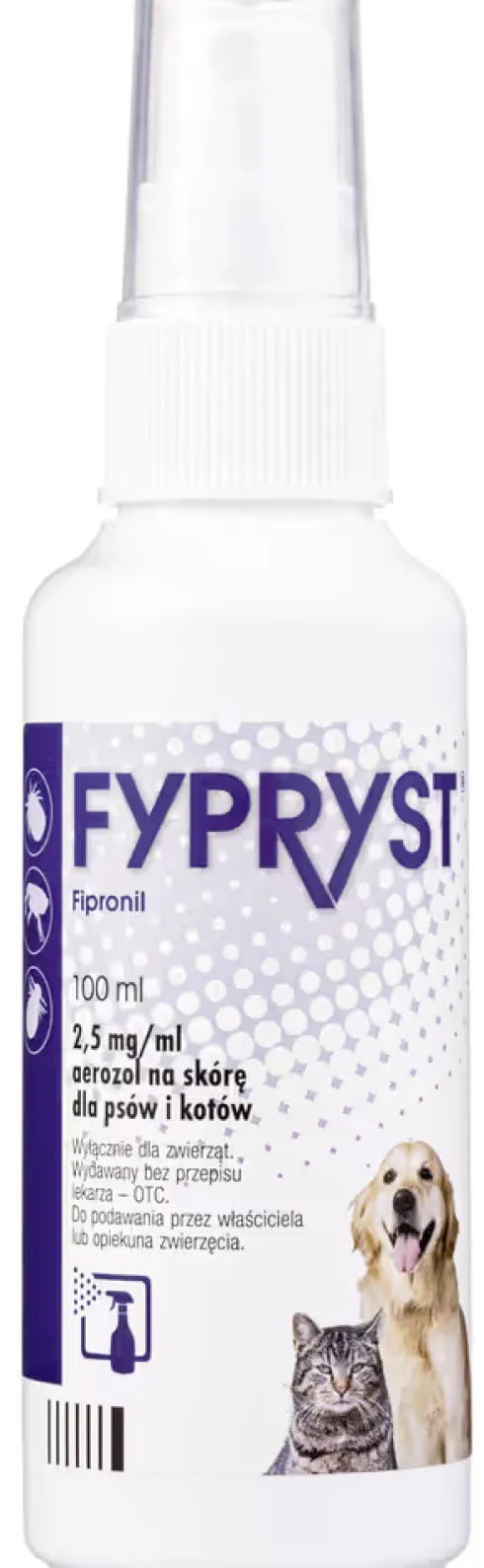 KRAKA Fypryst Spray na kleszcze i pchły dla psa i kota op. 100ml