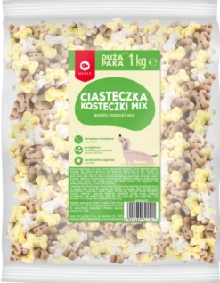 Maced Ciasteczka waniliowe kosteczki MIX dla psa op. 1kg