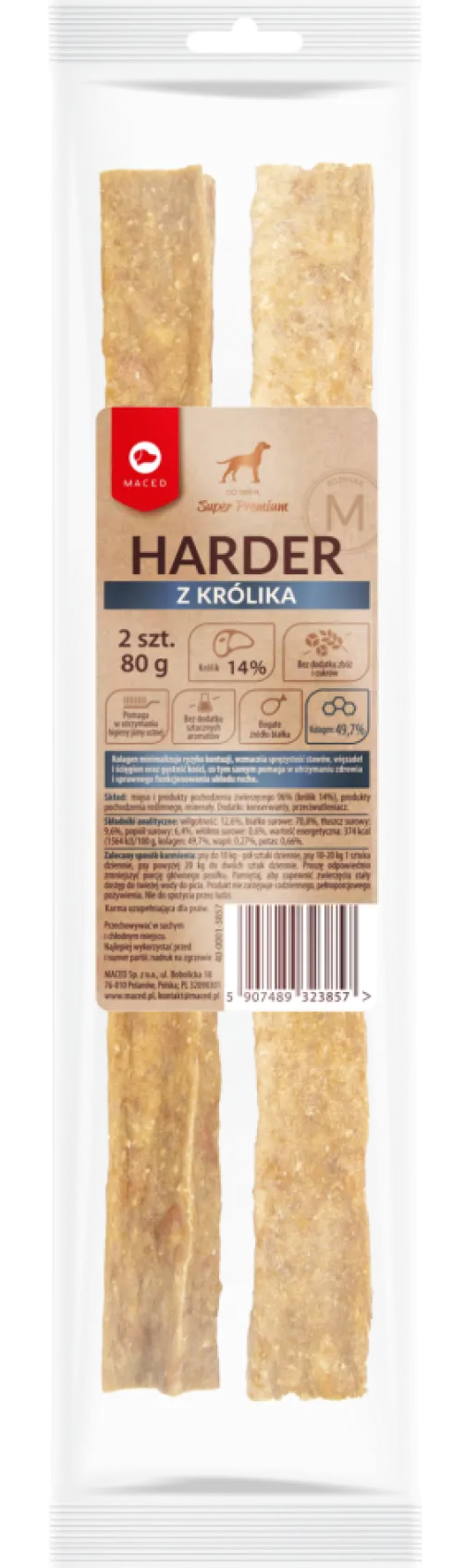 Maced Gryzak z królika harder dla psa rozm. M 2szt.