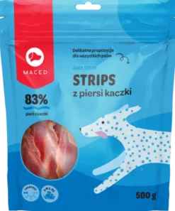 Maced Przysmak Strips z piersi kaczki dla psa op. 500g
