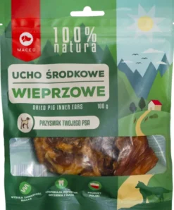 Maced Ucho środkowe wieprzowe dla psa op. 100g