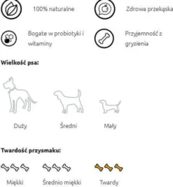 Maced Żwacze wołowe suszone dla psa op. 200g