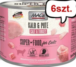 Mac's Adult Cielęcina z indykiem Mokra Karma dla kota op. 200g Pakiet 6szt.
