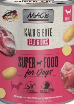 Mac's Adult Cielęcina z kaczką Mokra Karma dla psa op. 800g