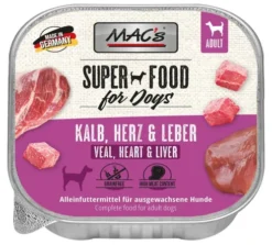 Mac's Adult Cielęcina z sercami i wątrobą Mokra Karma dla psa op. 150g Pakiet 10szt.