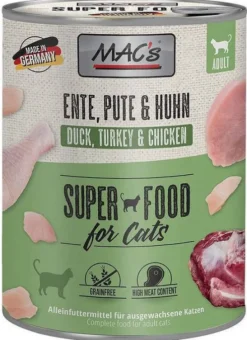 Mac's Adult Kaczka z indykiem i kurczakiem Mokra Karma dla kota op. 800g