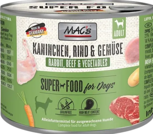 Mac's Adult Królik z warzywami Mokra Karma dla psa op. 200g
