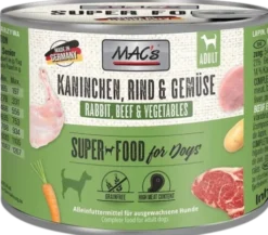 Mac's Adult Królik z warzywami Mokra Karma dla psa op. 200g Pakiet 6szt.
