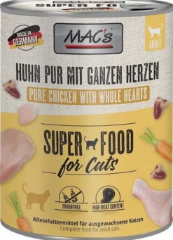 Mac's Adult Kurczak z sercami drobiowymi Mokra Karma dla kota op. 800g Pakiet 6szt.