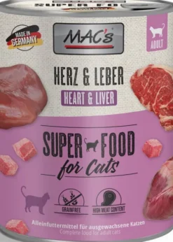 Mac's Adult Serce z wątróbką Mokra Karma dla kota op. 800g