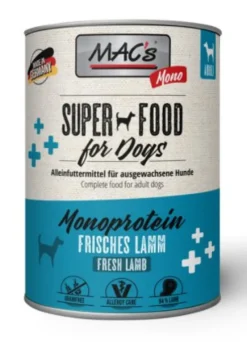 Mac's Adult Superfood Monoprotein Jagnięcina Mokra Karma dla psa op. 400g Pakiet 6szt.