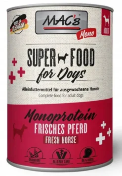 Mac's Adult Superfood Monoprotein Konina Mokra Karma dla psa op. 400g