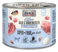 Mac's Kitten Cielęcina z kurzymi sercami Mokra Karma dla kociąt op. 200g