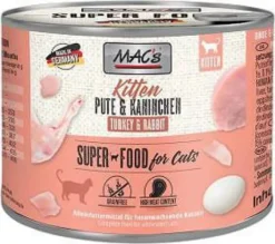 Mac's Kitten Indyk z królikiem Mokra Karma dla kociąt op. 200g