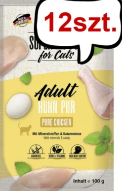 Mac's Monoprotein Adult Kurczak Mokra Karma dla kota op. 100g Pakiet 12szt.