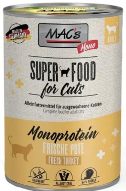 Mac's Monoprotein Indyk Mokra Karma dla kota op. 400g