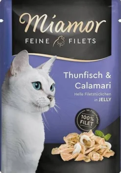 Miamor Feine Filets Adult Tuńczyk i kalmary Mokra Karma dla kota op. 100g SASZETKA