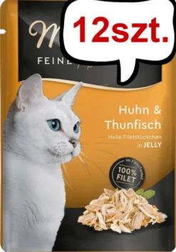 Miamor Feine Filets Adult Tuńczyk i kurczak Mokra Karma dla kota op. 100g SASZETKA Pakiet 12szt.