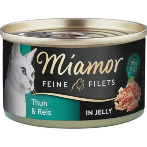 Miamor Feine Filets Adult Tuńczyk i ryż Mokra Karma dla kota op. 100g Puszka