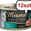 Miamor Feine Filets Adult Tuńczyk i ryż Mokra Karma dla kota op. 100g Puszka Pakiet 12szt.