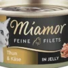 Miamor Feine Filets Adult Tuńczyk i ser Mokra Karma dla kota op. 100g Puszka