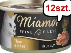 Miamor Feine Filets Adult Tuńczyk i ser Mokra Karma dla kota op. 100g Puszka Pakiet 12szt.
