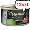 Miamor Feine Filets Adult Tuńczyk i warzywa Mokra Karma dla kota op. 100g Puszka Pakiet 12szt.