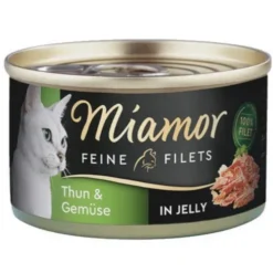Miamor Feine Filets Adult Tuńczyk i warzywa Mokra Karma dla kota op. 100g Puszka Pakiet 12szt.