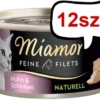 Miamor Feine Filets Naturell Adult Kurczak i szynka Mokra Karma dla kota op. 80g Pakiet 12szt. WYPRZEDAŻ