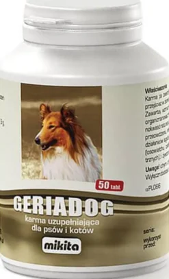 Mikita Preparat uzupełniający Geriadog dla psa op. 50 tabletek WYPRZEDAŻ