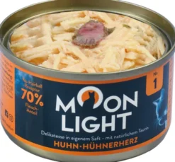Moonlight Dinner nr 1 Kurczak i serca kurczaka Mokra Karma dla kota op. 80g Pakiet 24szt.