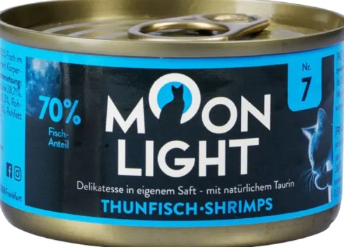 Moonlight Dinner nr 7 Tuńczyk i Krewetki Mokra Karma dla kota op. 80g Pakiet 24szt.