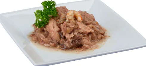 Moonlight Dinner nr 7 Tuńczyk i Krewetki Mokra Karma dla kota op. 80g Pakiet 24szt.