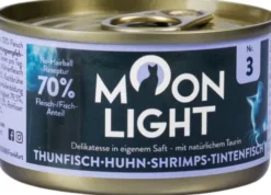 Moonlight Dinner nr 3 Tuńczyk, kurczak i kałamarnica Mokra Karma dla kota op. 80g Pakiet 24szt.