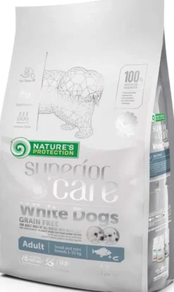 Nature's Protection Superior Care Adult Small White Fish Sucha Karma dla psa op. 1.5kg + Przysmak NP SC Snacks op.75g GRATIS
