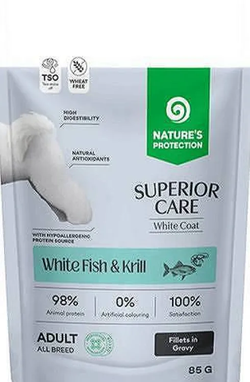 Nature's Protection Superior Care Adult White Fish&Kill Mokra Karma dla psa op. 85g