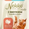 Nekko Daily Adult Sterilised z indykiem w sosie Mokra Karma dla kota op. 85g