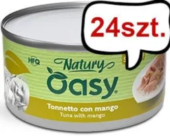 Oasy Adult Natury Tuna with Mango Jelly Mokra Karma dla kota op. 85g Pakiet 24szt.