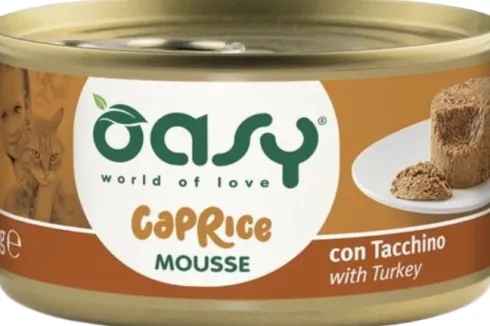 Oasy Caprice Adult Mousse with Turkey Mokra Karma dla kota op. 85g Pakiet 18szt. WYPRZEDAŻ