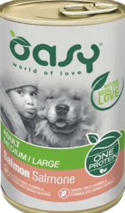 Oasy One Protein Adult Medium/Large Salmon mokra karma dla psa op. 400g