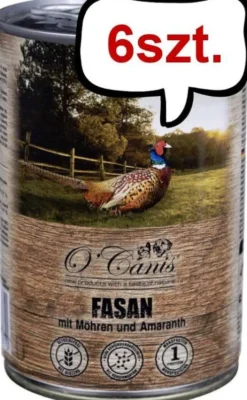 O'Canis Bażant z marchewką Mokra Karma dla psa op. 400g Pakiet 6szt.