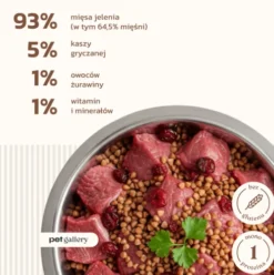 O'Canis Jeleń z kaszą gryczaną Mokra Karma dla psa op. 200g