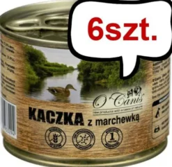 O'Canis Kaczka z marchewką Mokra Karma dla psa op. 200g Pakiet 6szt.