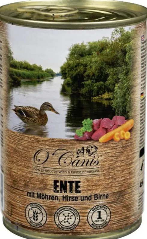 O'Canis Kaczka z marchewką Mokra Karma dla psa op. 400g Pakiet 6szt.